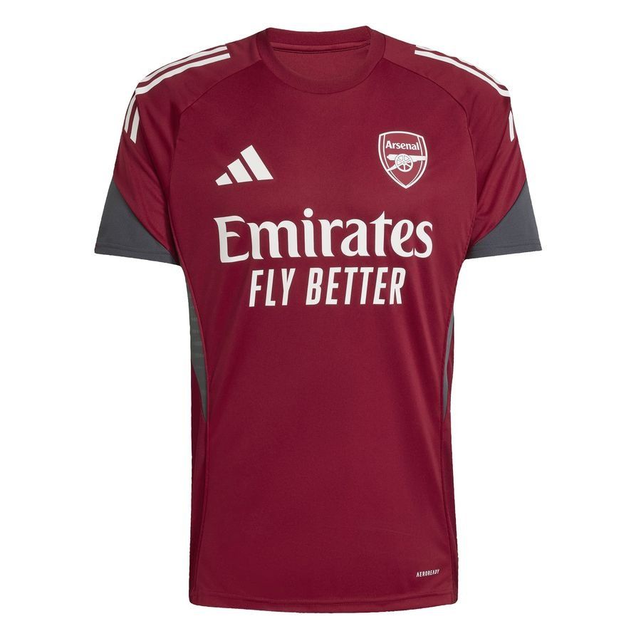 Arsenal Training T-Shirt Tiro 25 EU - Collegiate Burgundy/Dark Grey - Men's-SoccerKits Hub | Buy Soccer Jerseys Online