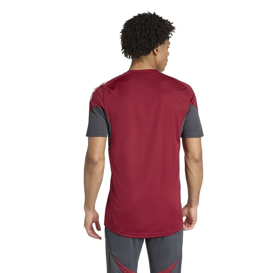 Arsenal Training T-Shirt Tiro 25 EU - Collegiate Burgundy/Dark Grey - Men's-SoccerKits Hub | Buy Soccer Jerseys Online