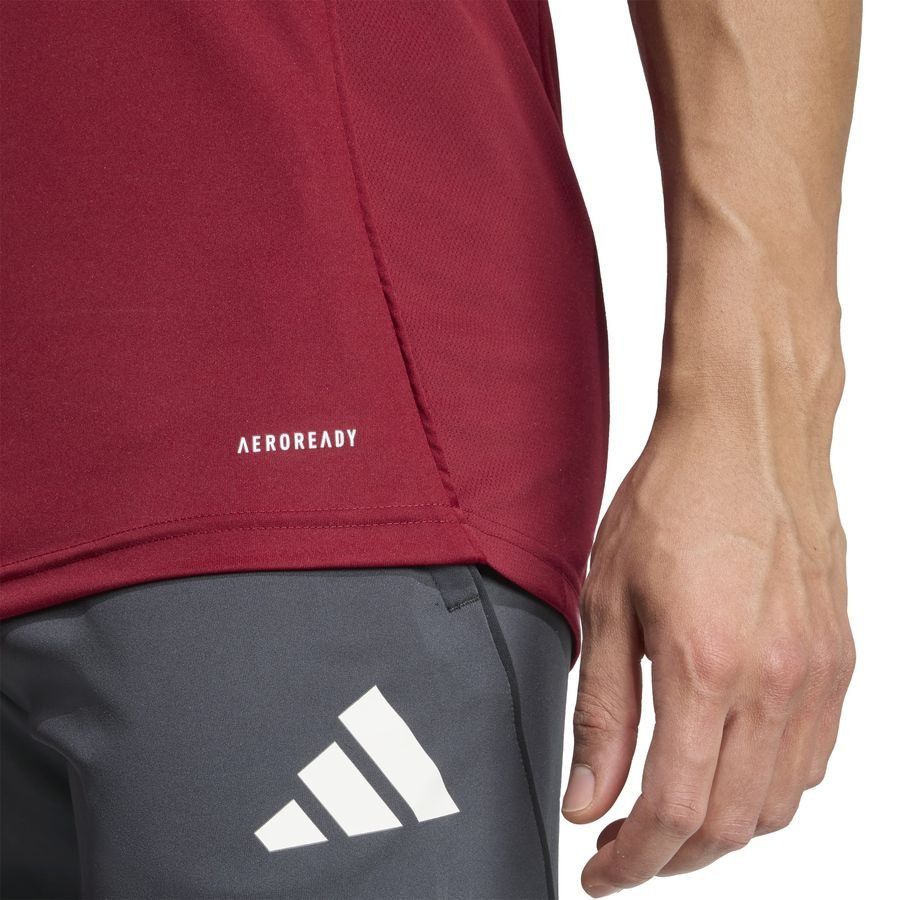 Arsenal Training T-Shirt Tiro 25 EU - Collegiate Burgundy/Dark Grey - Men's-SoccerKits Hub | Buy Soccer Jerseys Online