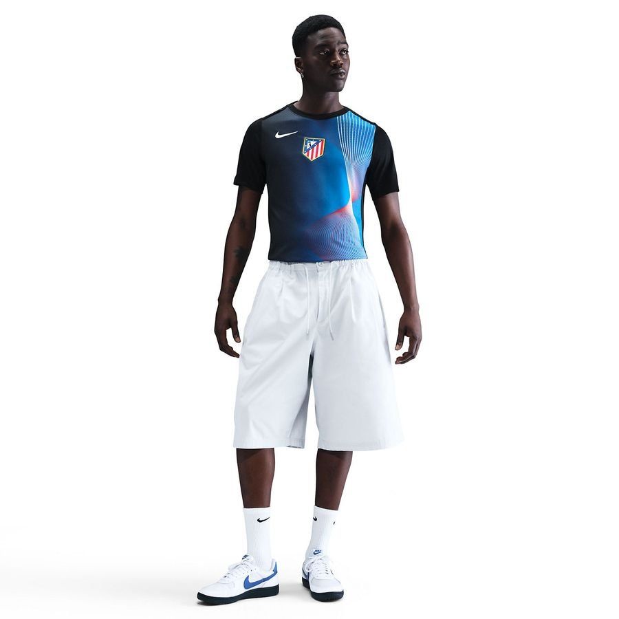 Atletico Madrid Training T-Shirt Dri-FIT Academy Pro Pre Match 3rd - Black/Blue/White - Men's-SoccerKits Hub | Buy Soccer Jerseys Online