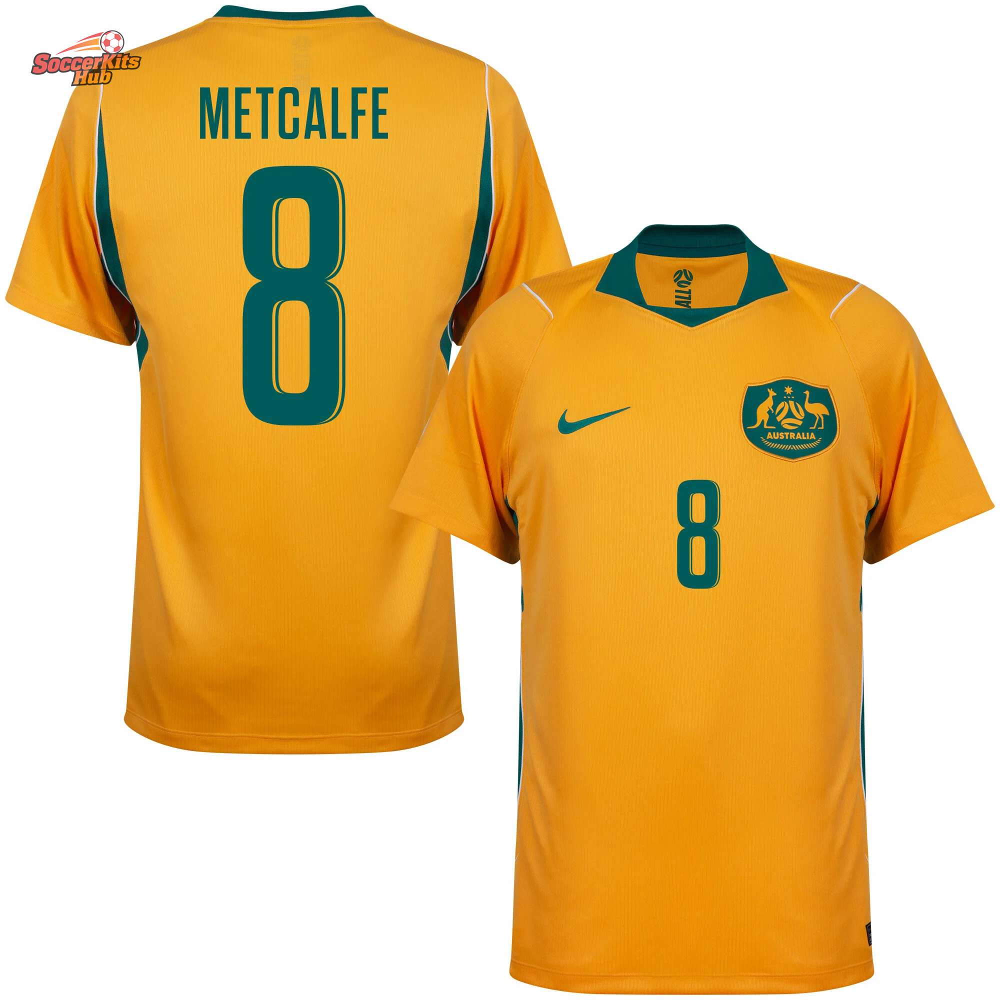 Australia 2026 Home Jersey Metcalfe #8 | World Cup Shirt
