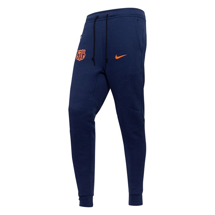 Barcelona Sweatpants NSW Tech Fleece 3rd - Midnight Navy/Bright Mango - Men's-SoccerKits Hub | Buy Soccer Jerseys Online