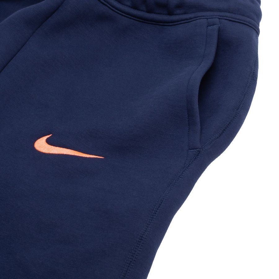 Barcelona Sweatpants NSW Tech Fleece 3rd - Midnight Navy/Bright Mango - Men's-SoccerKits Hub | Buy Soccer Jerseys Online
