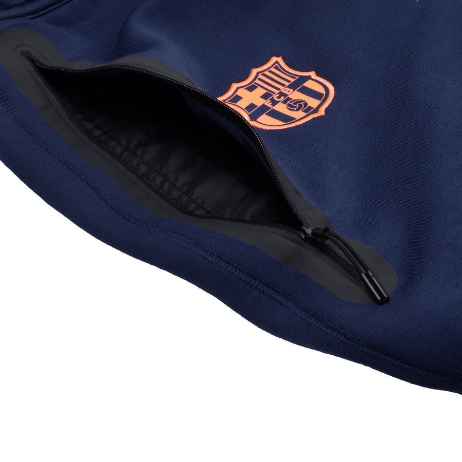 Barcelona Sweatpants NSW Tech Fleece 3rd - Midnight Navy/Bright Mango - Men's-SoccerKits Hub | Buy Soccer Jerseys Online