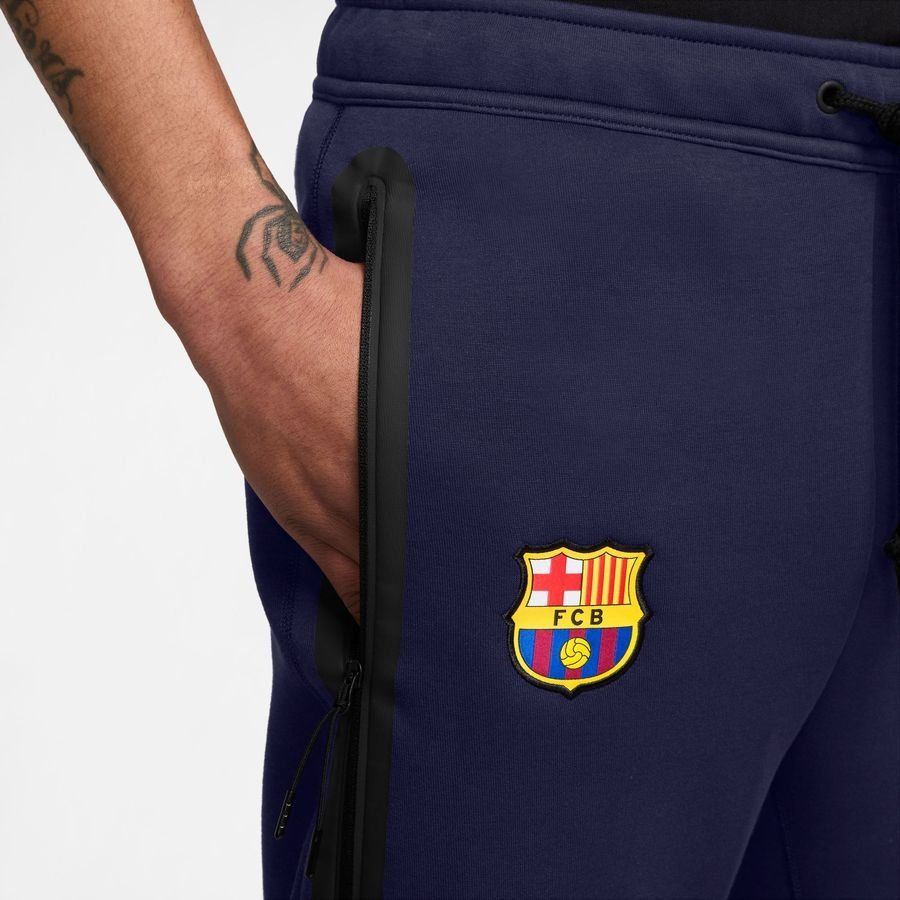 Barcelona Sweatpants NSW Tech Fleece - Imperial Purple/Midwest Gold - Men's-SoccerKits Hub | Buy Soccer Jerseys Online
