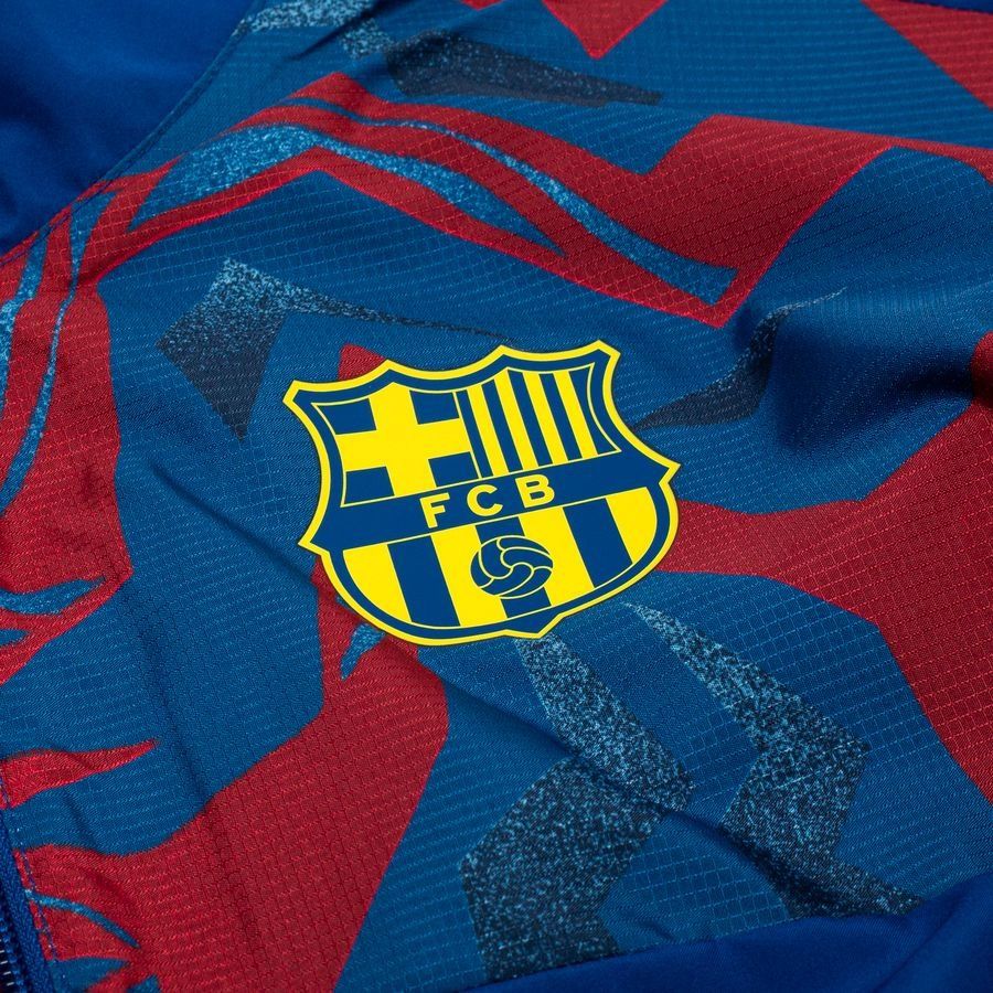 Barcelona Track Jacket Starting 5 Woven GX 4th - Gym Blue/Opti Yellow - Men's-SoccerKits Hub | Buy Soccer Jerseys Online