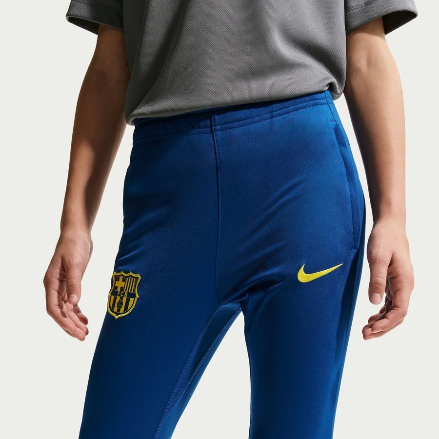 Barcelona Tracksuit Dri-FIT Strike - Gym Blue/Opti Yellow Kids-SoccerKits Hub | Buy Soccer Jerseys Online
