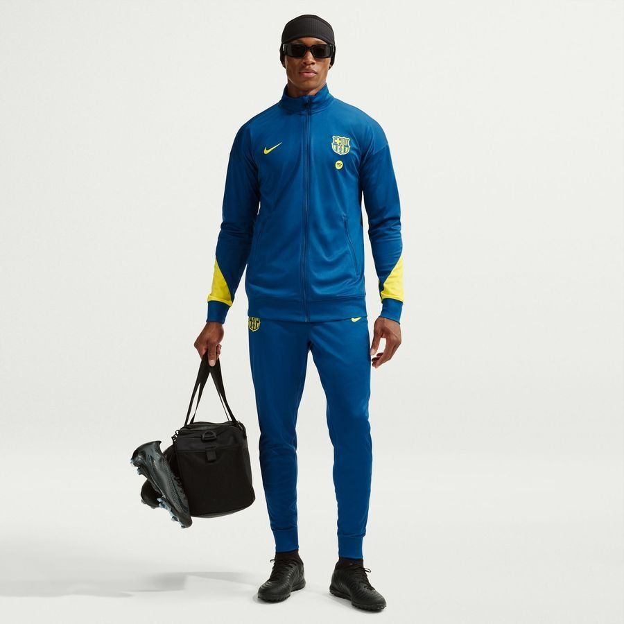 Barcelona Tracksuit Dri-FIT Strike - Gym Blue/Opti Yellow - Men's-SoccerKits Hub | Buy Soccer Jerseys Online