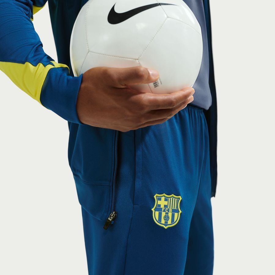 Barcelona Tracksuit Dri-FIT Strike - Gym Blue/Opti Yellow - Men's-SoccerKits Hub | Buy Soccer Jerseys Online