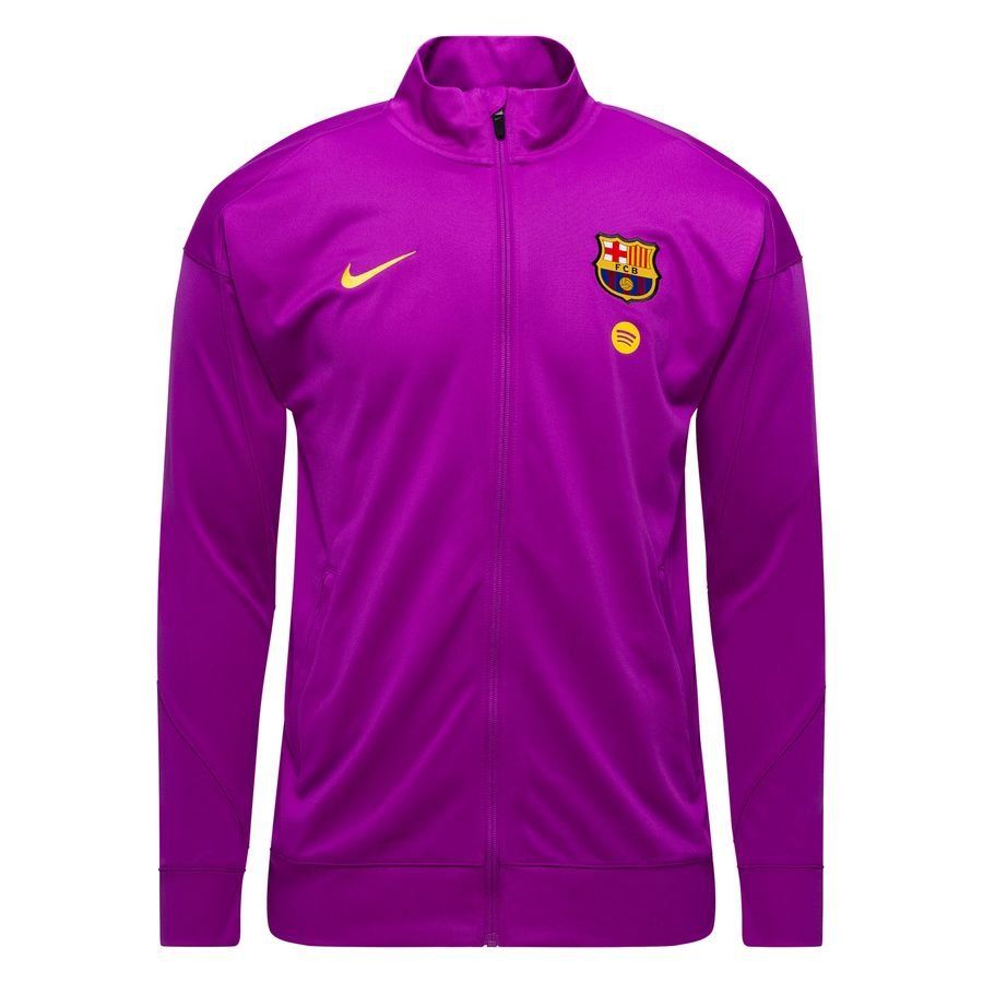 Barcelona Tracksuit Dri-FIT Strike - Vivid Purple/Midwest Gold - Men's-SoccerKits Hub | Buy Soccer Jerseys Online