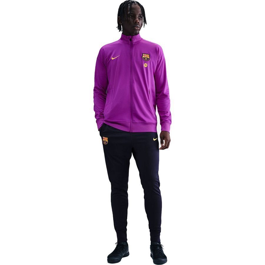 Barcelona Tracksuit Dri-FIT Strike - Vivid Purple/Midwest Gold - Men's-SoccerKits Hub | Buy Soccer Jerseys Online