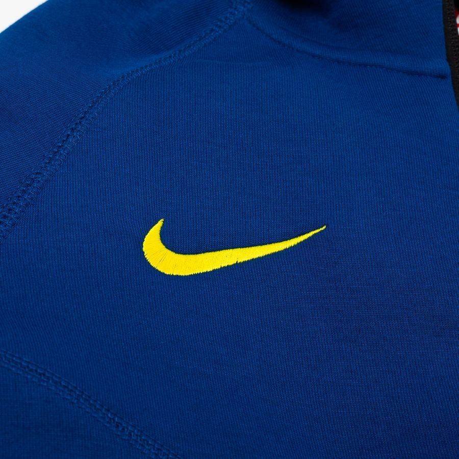 Barcelona Training Jacket Tech Fleece FZ Windrunner 4th - Gym Blue/Opti Yellow - Men's-SoccerKits Hub | Buy Soccer Jerseys Online