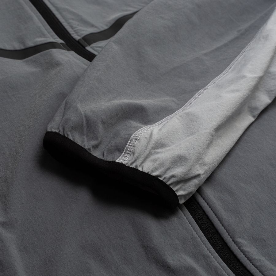 Barcelona Training Jacket Tech Woven Windrunner FZ - Smoke Grey - Men's-SoccerKits Hub | Buy Soccer Jerseys Online