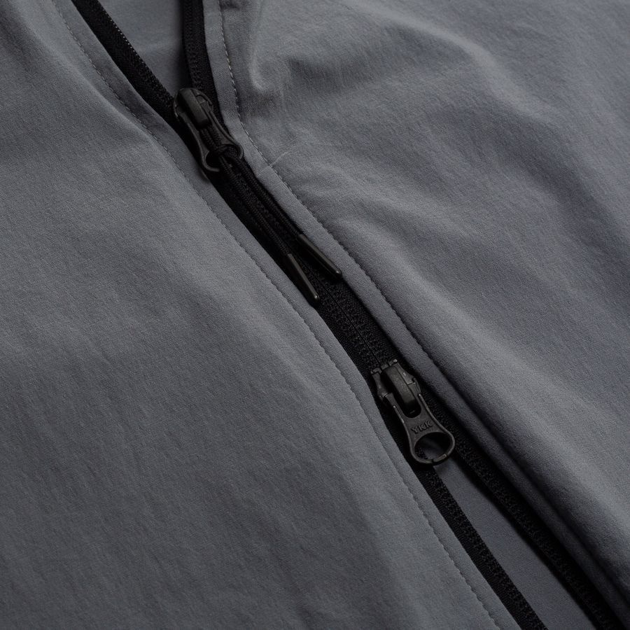 Barcelona Training Jacket Tech Woven Windrunner FZ - Smoke Grey - Men's-SoccerKits Hub | Buy Soccer Jerseys Online