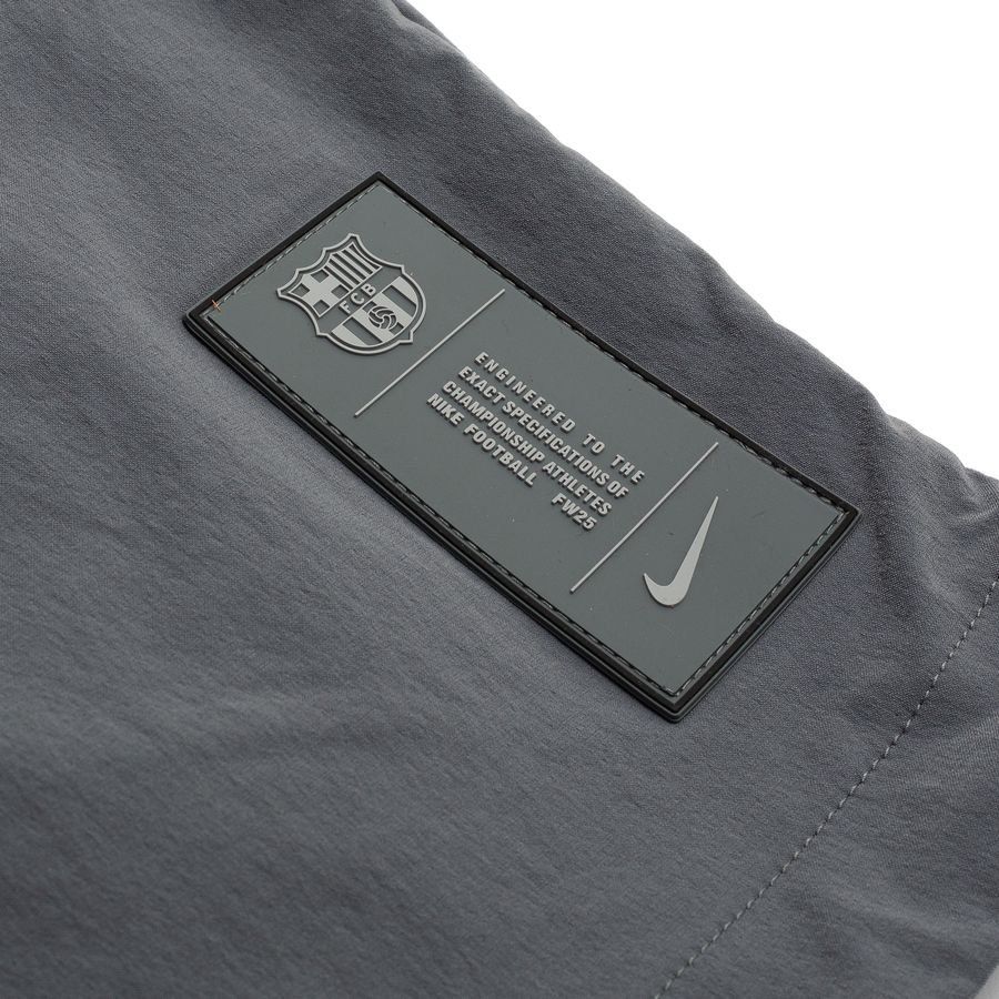 Barcelona Training Jacket Tech Woven Windrunner FZ - Smoke Grey - Men's-SoccerKits Hub | Buy Soccer Jerseys Online