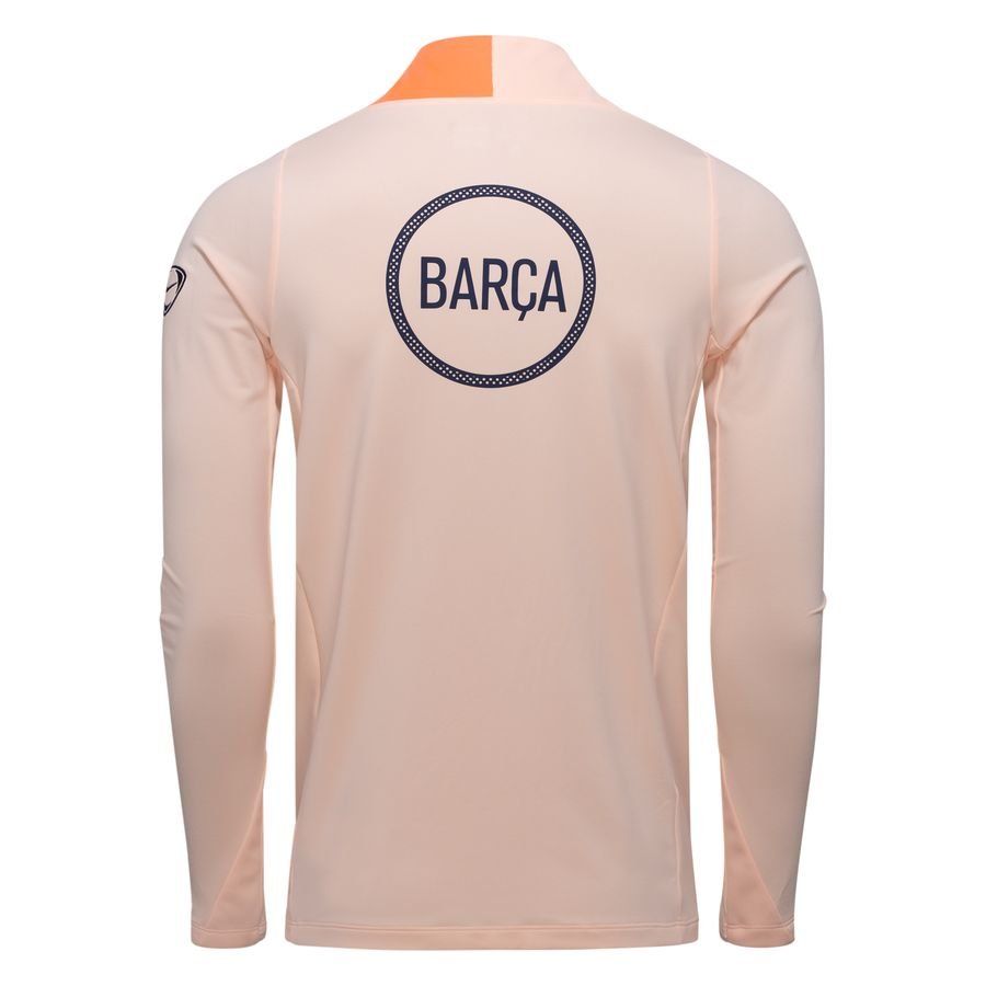 Barcelona Training Shirt Dri-FIT Strike Drill 3rd - Crimson Tint/Bright Mango/Midnight Navy - Men's-SoccerKits Hub | Buy Soccer Jerseys Online