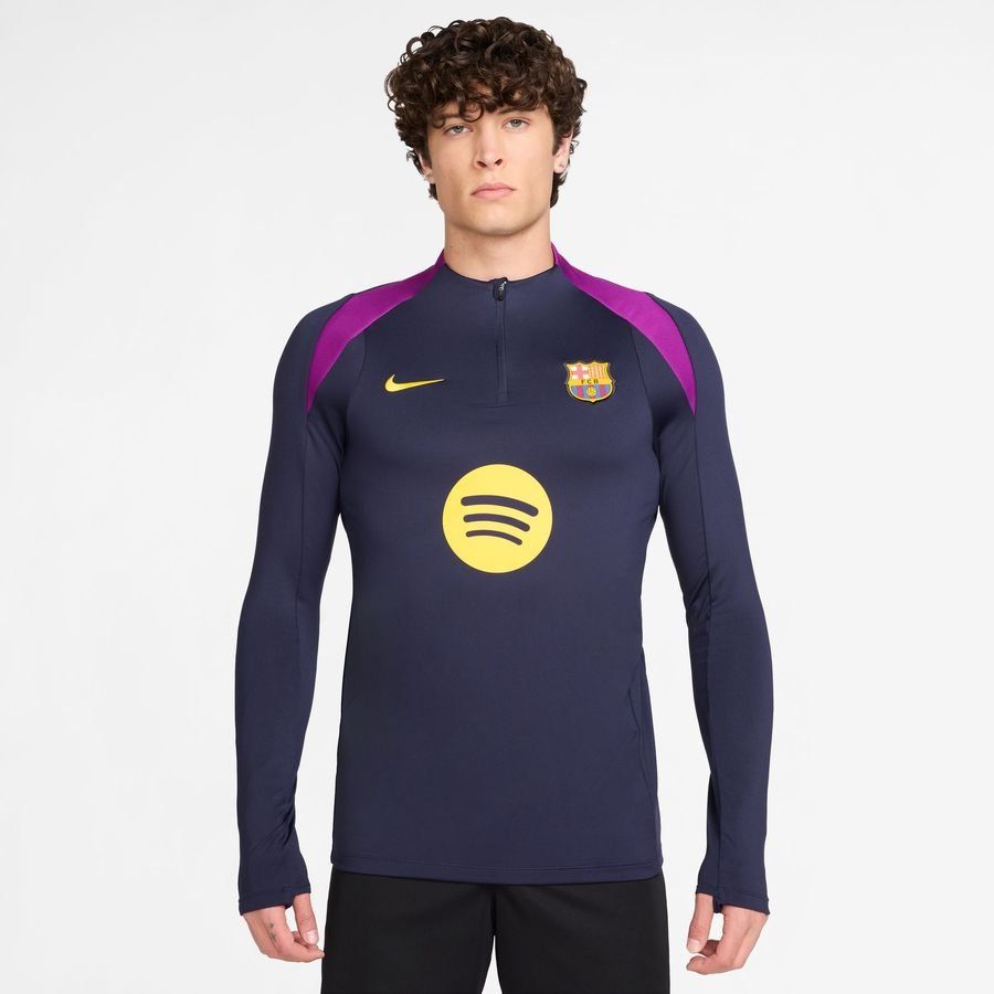 Barcelona Training Shirt Dri-FIT Strike Drill - Imperial Purple/Midwest Gold - Men's-SoccerKits Hub | Buy Soccer Jerseys Online