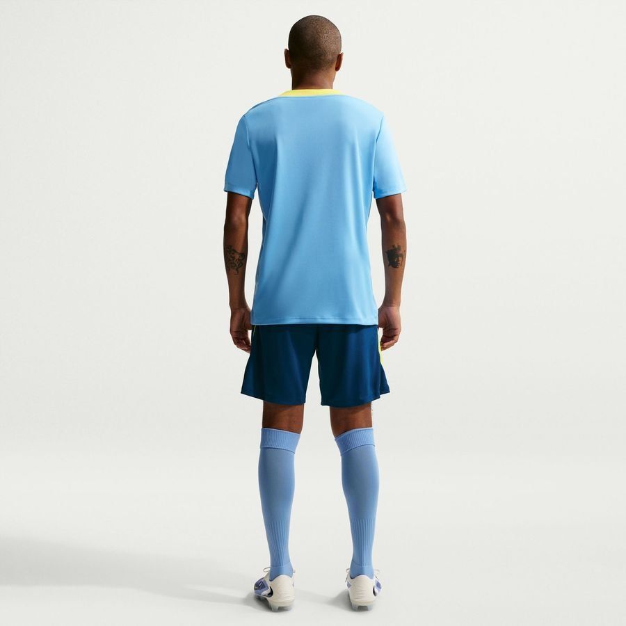 Barcelona Training Shorts Dri-FIT Strike - Gym Blue/Opti Yellow - Men's-SoccerKits Hub | Buy Soccer Jerseys Online