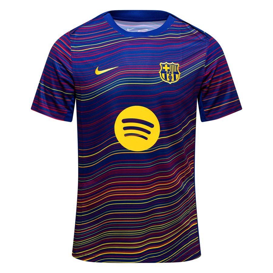 Barcelona Training T-Shirt Dri-FIT Academy Pro Pre Match - Deep Royal Blue/Midwest Gold - Men's-SoccerKits Hub | Buy Soccer Jerseys Online