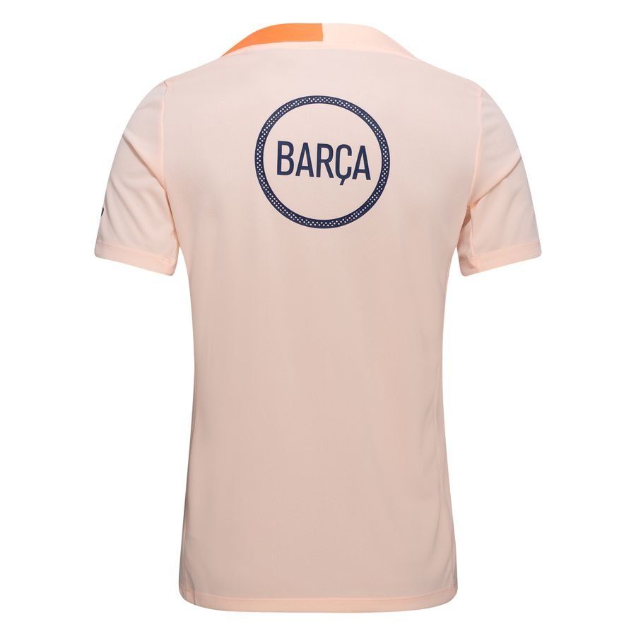 Barcelona Training T-Shirt Dri-FIT Strike 3rd - Crimson Tint/Midnight Navy - Men's-SoccerKits Hub | Buy Soccer Jerseys Online