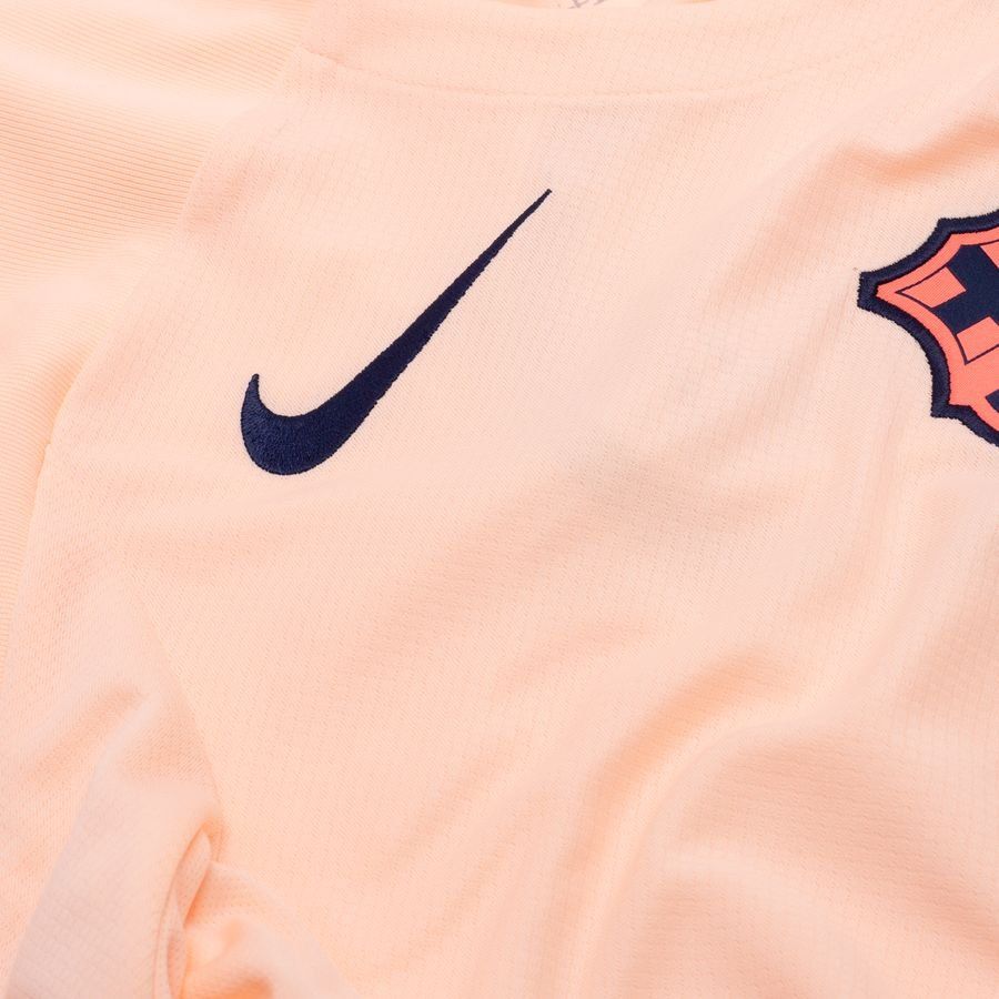 Barcelona Training T-Shirt Dri-FIT Strike 3rd - Crimson Tint/Midnight Navy - Men's-SoccerKits Hub | Buy Soccer Jerseys Online