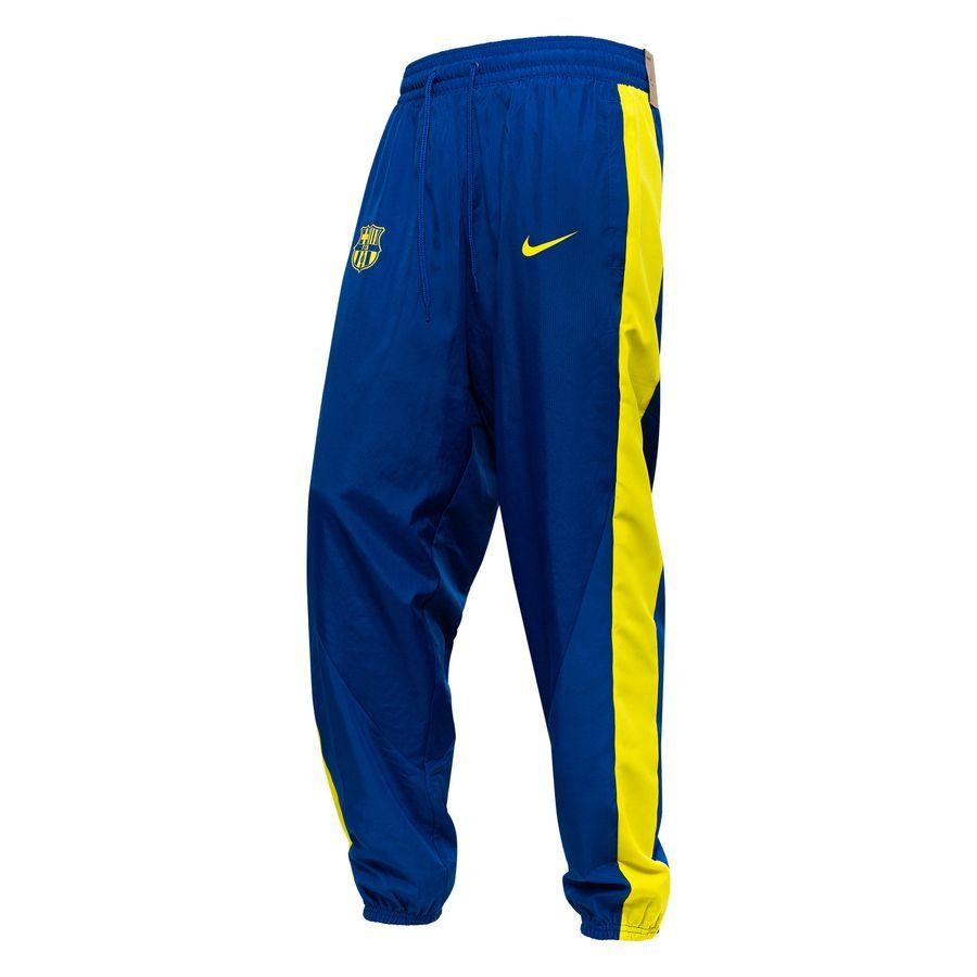 Barcelona Training Trousers Starting 5 Woven GX 4th - Gym Blue/Opti Yellow - Men's-SoccerKits Hub | Buy Soccer Jerseys Online