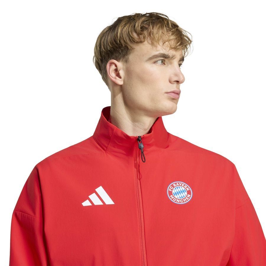 Bayern München Jacket Anthem - Red - Men's-SoccerKits Hub | Buy Soccer Jerseys Online