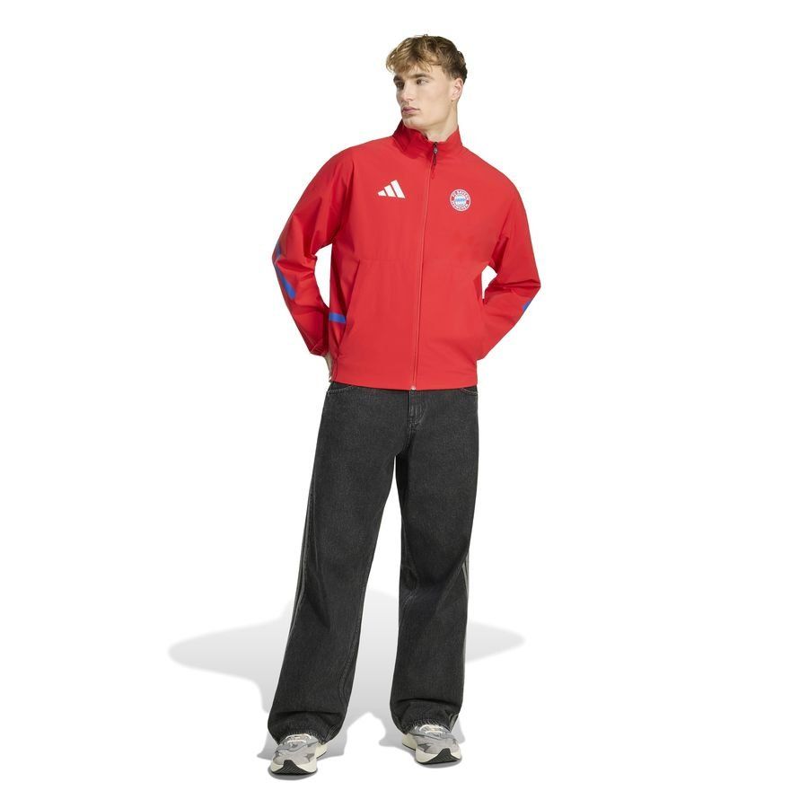 Bayern München Jacket Anthem - Red - Men's-SoccerKits Hub | Buy Soccer Jerseys Online