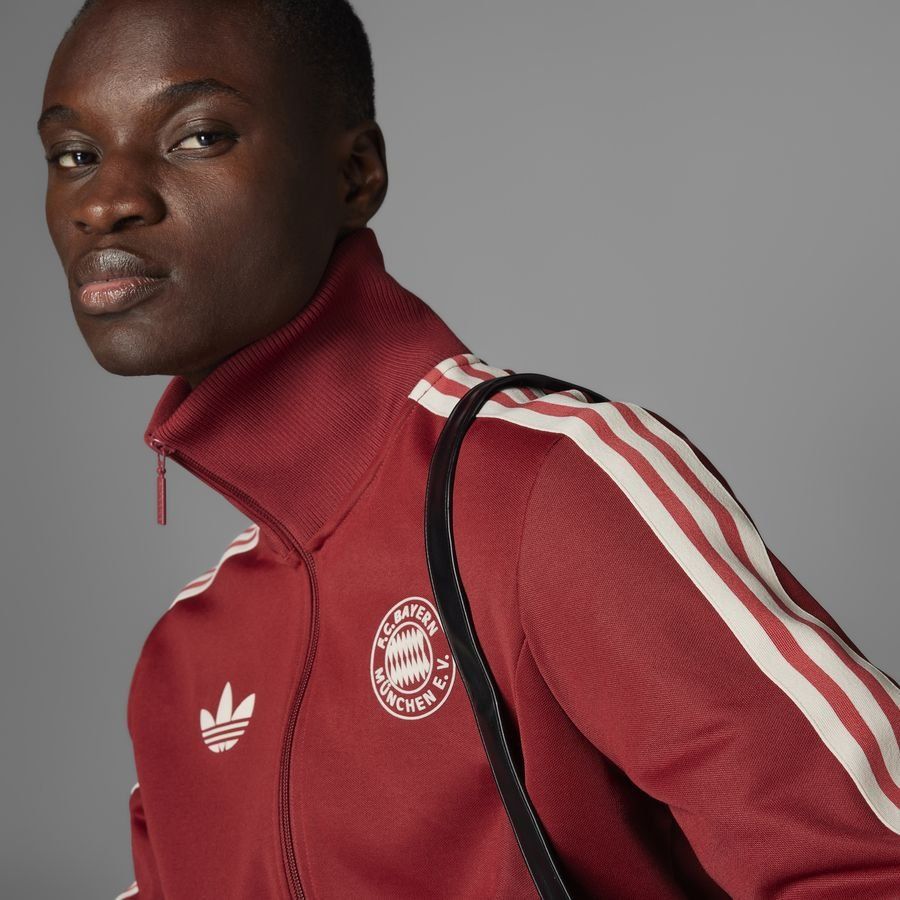 Bayern München Track Top OG Beckenbauer - Mystery Red - Men's-SoccerKits Hub | Buy Soccer Jerseys Online