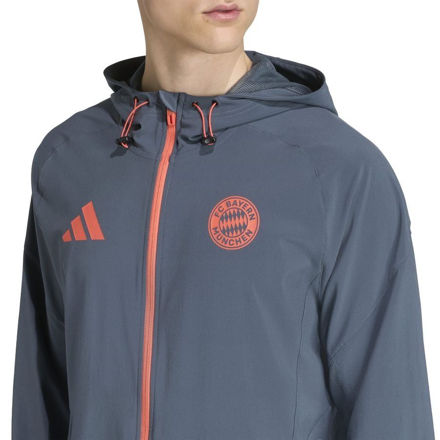 Bayern München Training Jacket Tiro 25 Competition Vis Tech Travel - Bold Onix/Easy Coral - Men's-SoccerKits Hub | Buy Soccer Jerseys Online