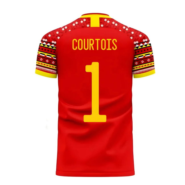 Belgium 2025-2026 Home Concept Football Kit (Libero) (COURTOIS 1)-SoccerKits Hub | Buy Soccer Jerseys Online