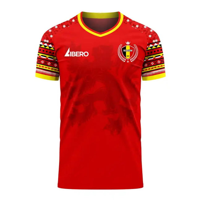 Belgium 2025-2026 Home Concept Football Kit (Libero) (COURTOIS 1)-SoccerKits Hub | Buy Soccer Jerseys Online