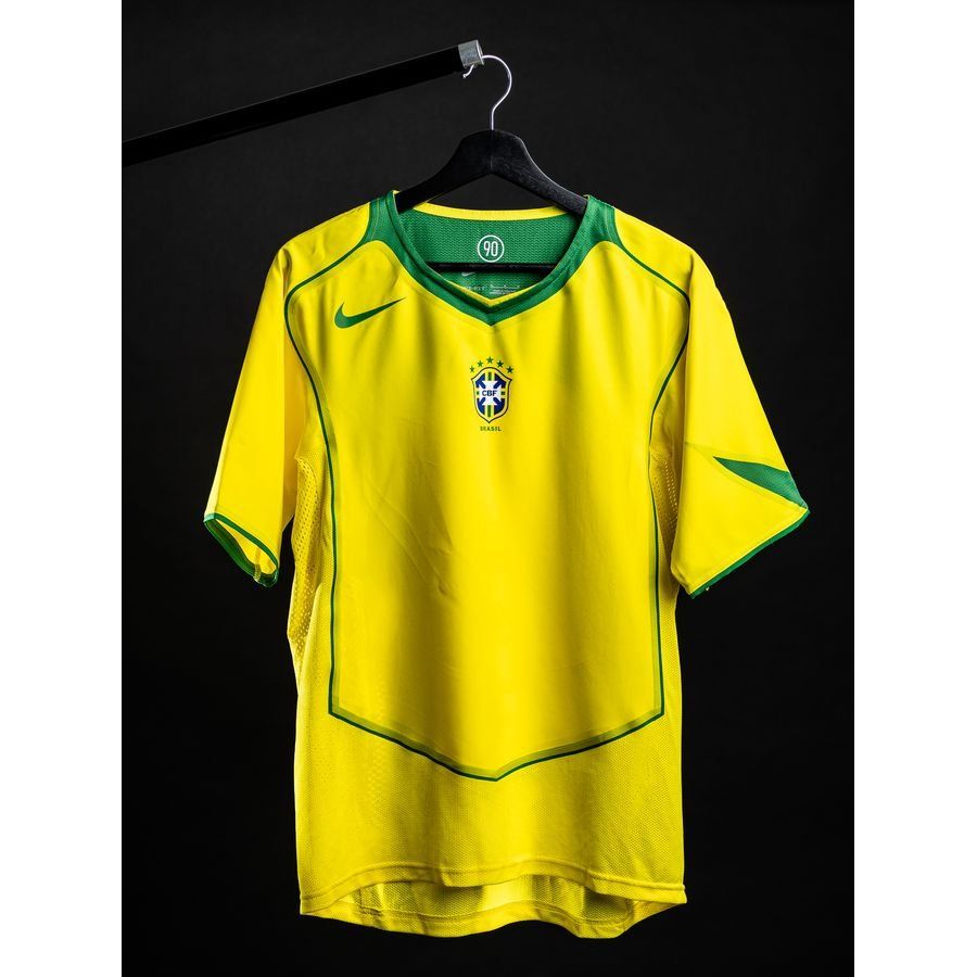 Brazil Home Shirt 2004 Reissue - Men's-SoccerKits Hub | Buy Soccer Jerseys Online