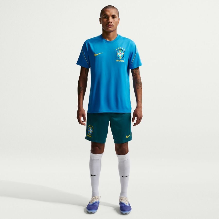 Brazil Training Shorts Dri-FIT Strike World Cup 2026 - Geode Teal/Light Menta/Midwest Gold - Men's-SoccerKits Hub | Buy Soccer Jerseys Online
