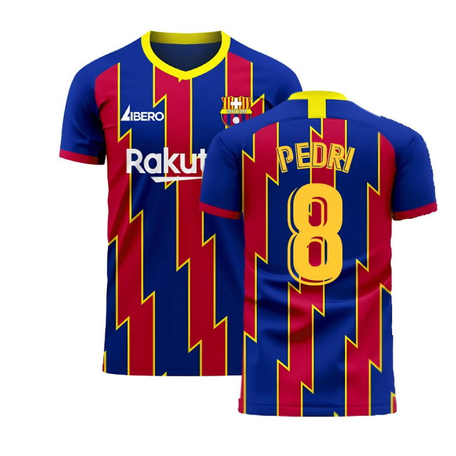 Catalonia 2025-2026 Home Concept Football Kit (Libero) (PEDRI 8)-SoccerKits Hub | Buy Soccer Jerseys Online