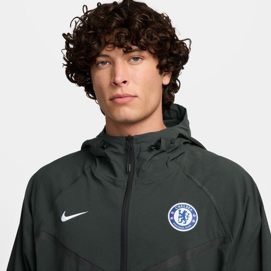 Chelsea Jacket Tech Woven FZ - Outdoor Green/Outdoor Green/Phantom Marl - Men's-SoccerKits Hub | Buy Soccer Jerseys Online