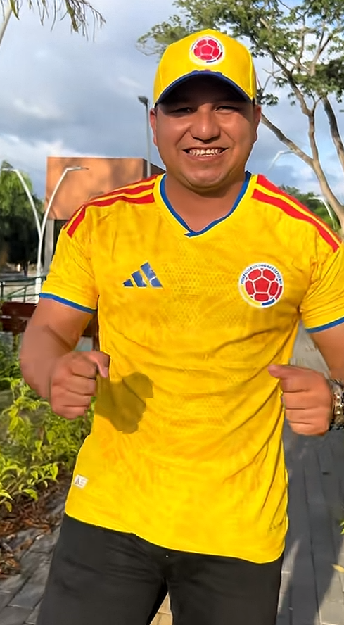 Colombia World Cup 2026 Home Jersey Fan Photo 