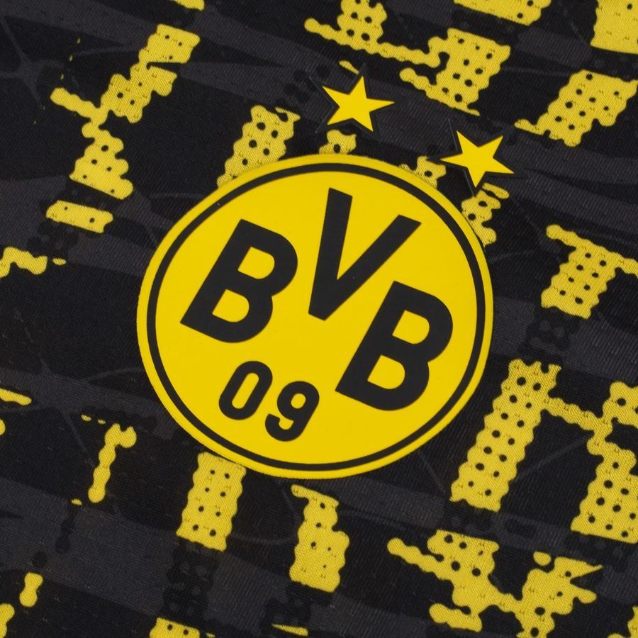 Dortmund Training T-Shirt Pre Match - PUMA Black/Faster Yellow Kids-SoccerKits Hub | Buy Soccer Jerseys Online