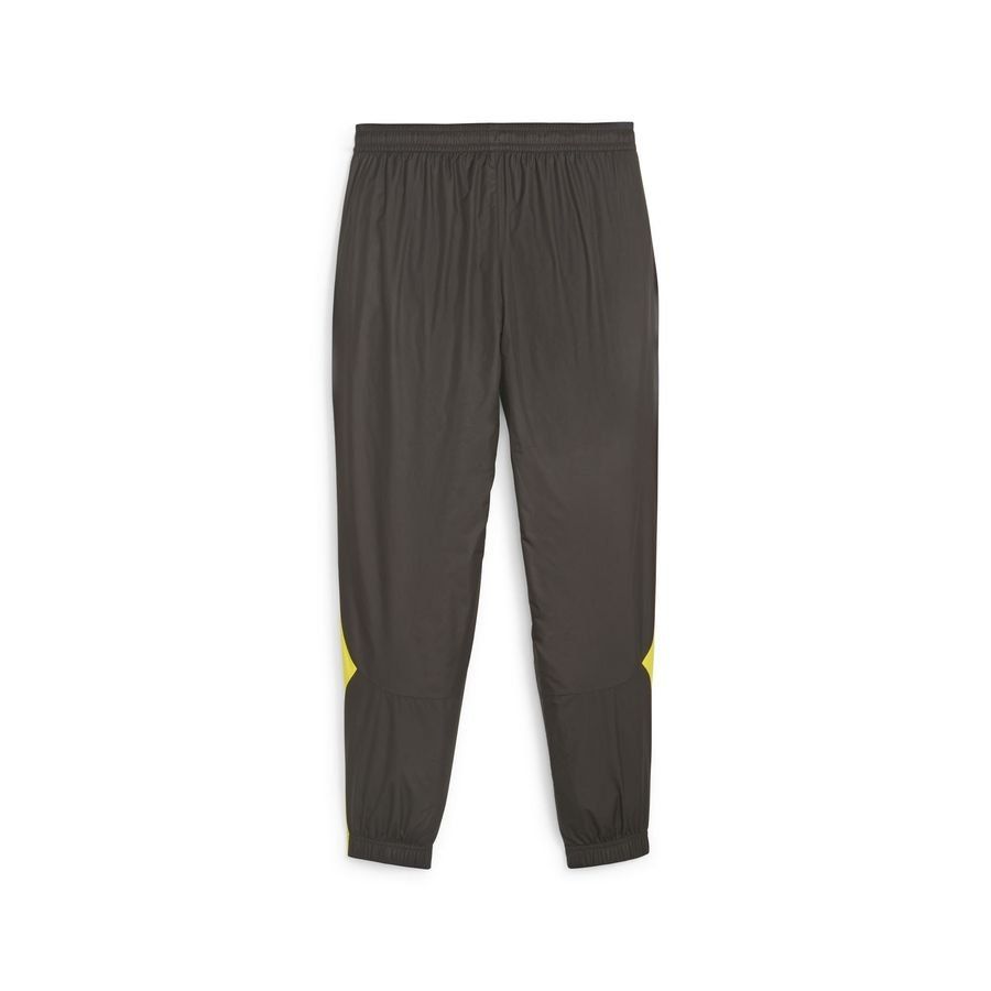 Dortmund Training Trousers Pre Match Woven - PUMA Black/Cyber Yellow - Men's-SoccerKits Hub | Buy Soccer Jerseys Online