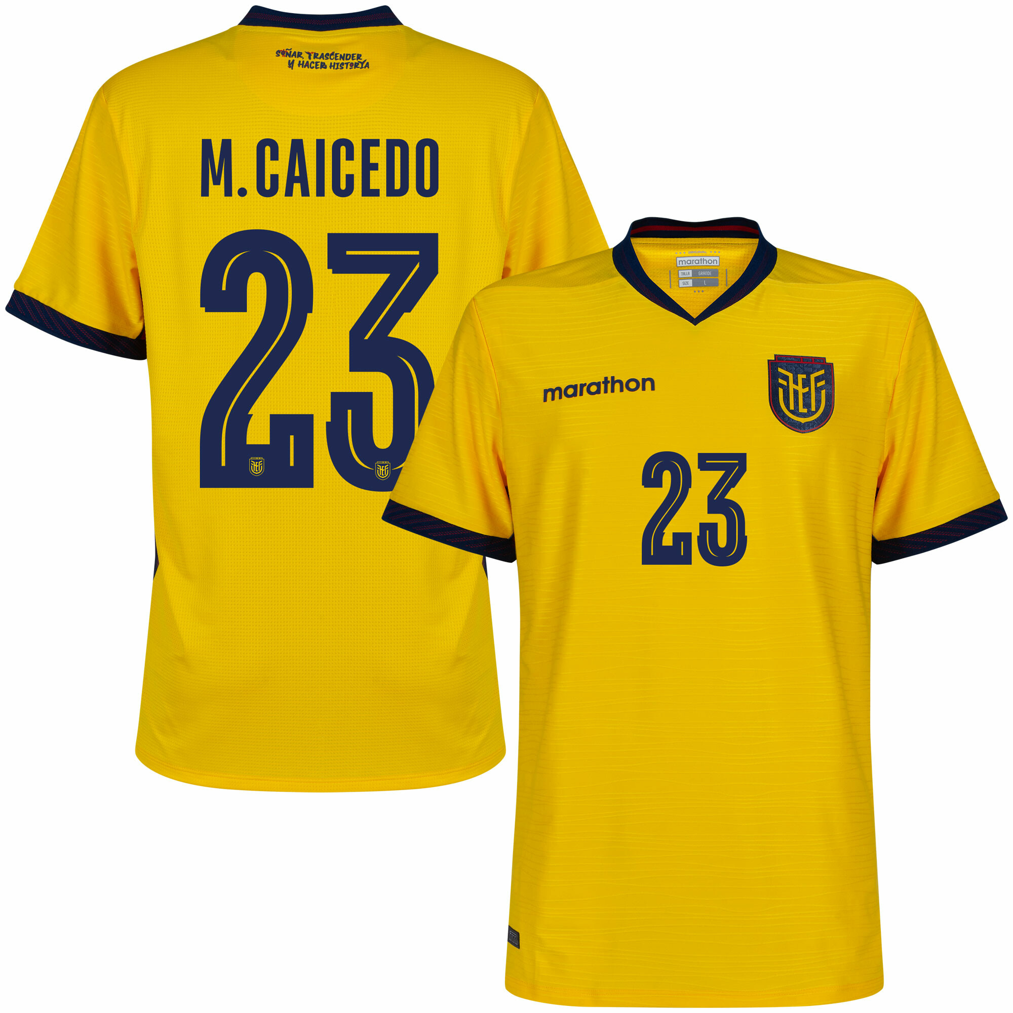 Ecuador World Cup 2026 Home M.Caicedo 23 Shirt