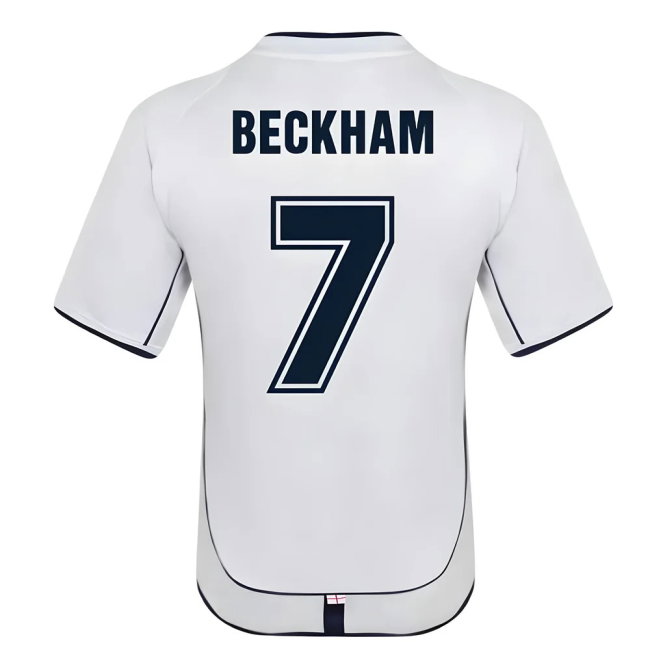 England 2002 Retro Football Shirt (Beckham 7)-SoccerKits Hub | Buy Soccer Jerseys Online