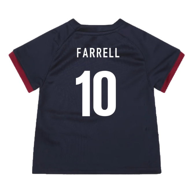 England RWC 2023 Alternate Replica Rugby Baby Shirt (Farrell 10)-SoccerKits Hub | Buy Soccer Jerseys Online
