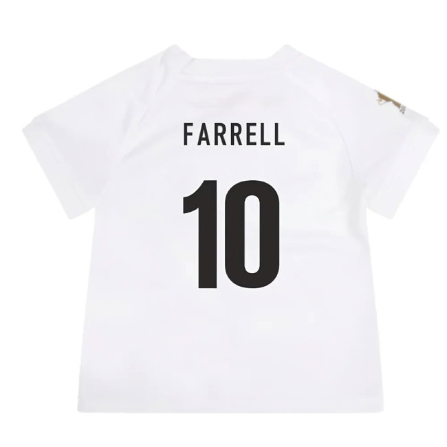 England RWC 2023 Home Replica Rugby Baby Kit (Farrell 10)-SoccerKits Hub | Buy Soccer Jerseys Online