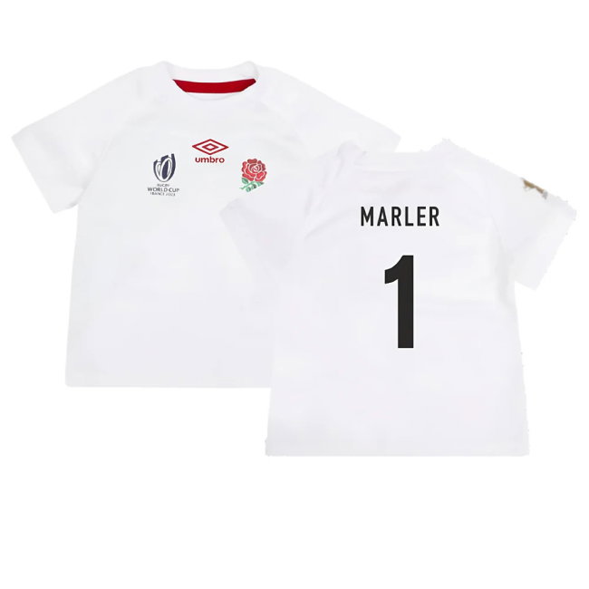 England RWC 2023 Home Replica Rugby Baby Kit (Marler 1)-SoccerKits Hub | Buy Soccer Jerseys Online
