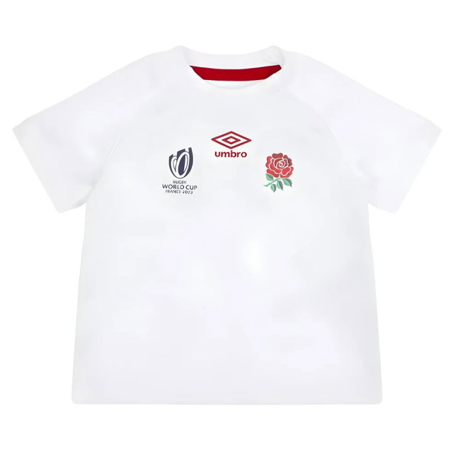 England RWC 2023 Home Replica Rugby Baby Kit (Farrell 10)-SoccerKits Hub | Buy Soccer Jerseys Online