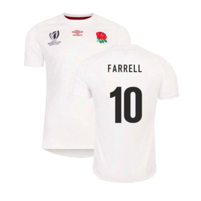 England RWC 2023 Home Replica Rugby Shirt (Farrell 10)-SoccerKits Hub | Buy Soccer Jerseys Online