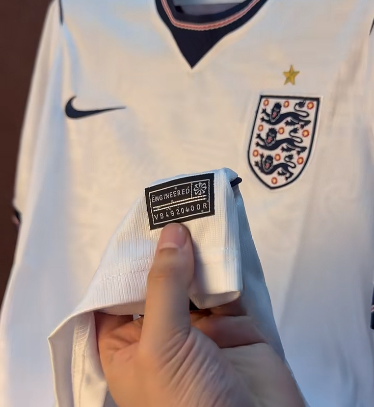 England World Cup Jersey Customer Photo 3