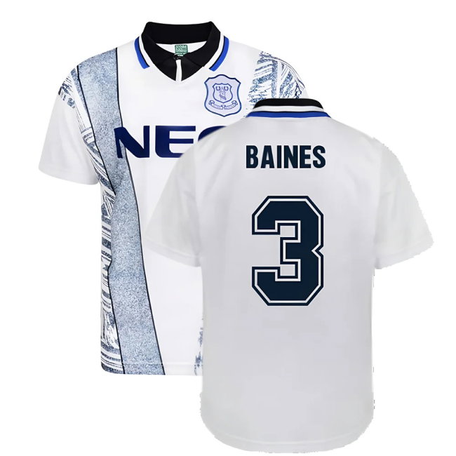 Everton 1995 Away Retro Shirt (BAINES 3)-SoccerKits Hub | Buy Soccer Jerseys Online