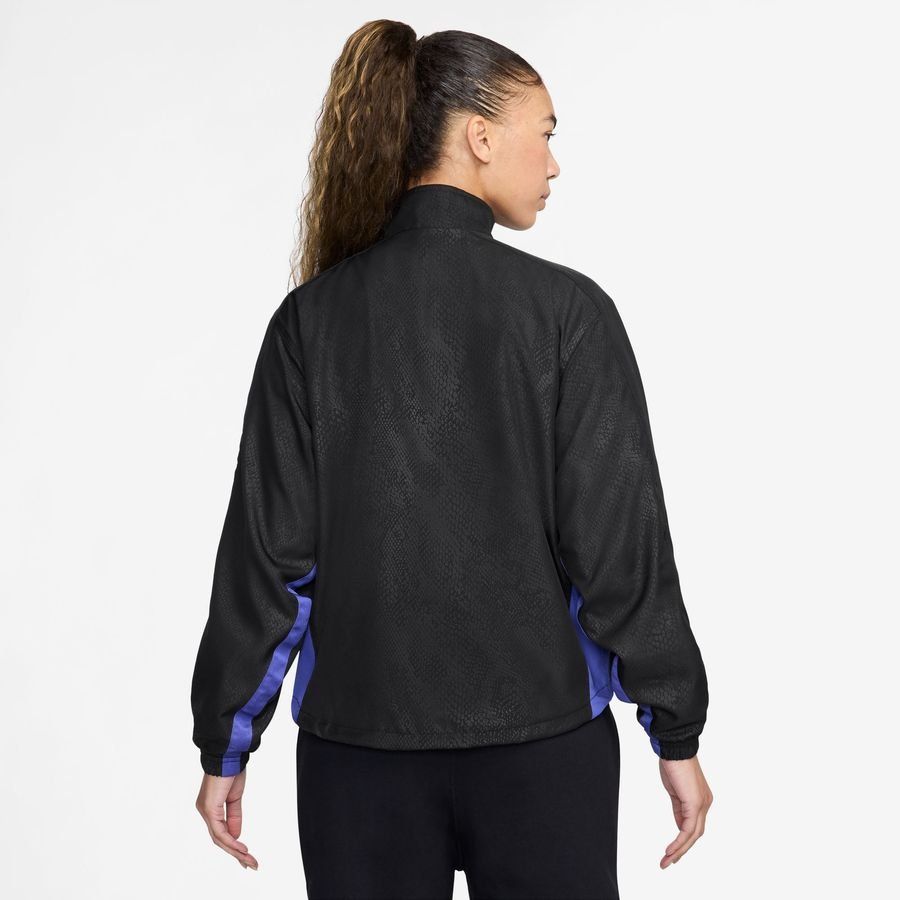 FCB W NK TRK JKT AW GX BLACK/PERSIAN VIOLET/PERSIAN VIOLET-SoccerKits Hub | Buy Soccer Jerseys Online
