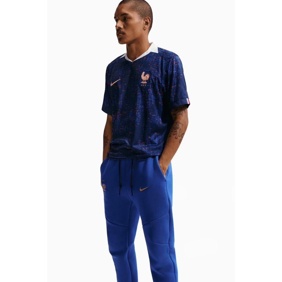 France Sweatpants NSW Tech Fleece World Cup 2026 - Game Royal/Metallic Copper - Men's-SoccerKits Hub | Buy Soccer Jerseys Online